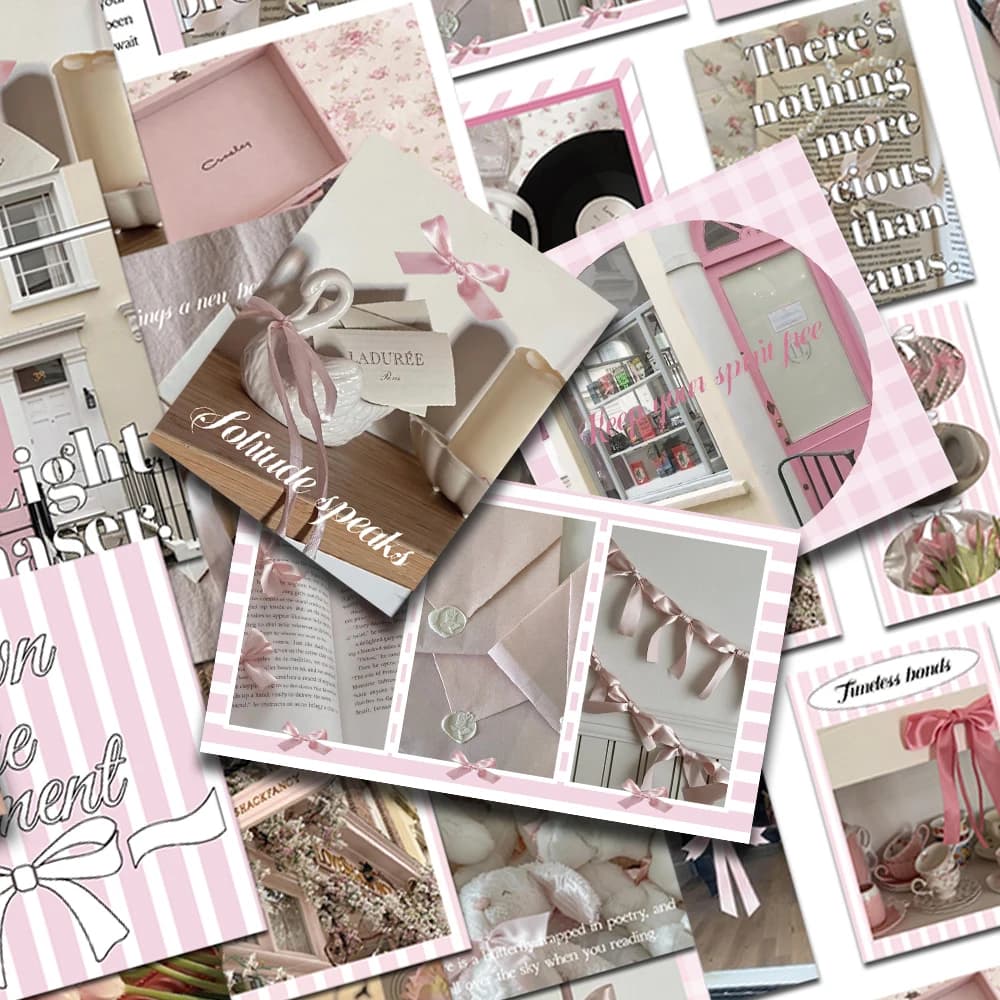 30 pezzi di adesivi per il tempo di balletto rosa stile Ins, decalcomanie per telefono, laptop, album, valigia, casco, adesivi estetici per cartoni animati fai da te