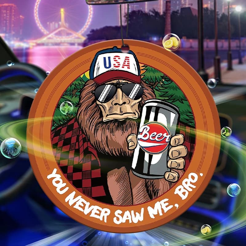 American Bigfoot Beer Brother, car deodorant, perfume pendant, car rearview mirror suspension, sea breeze fragrance