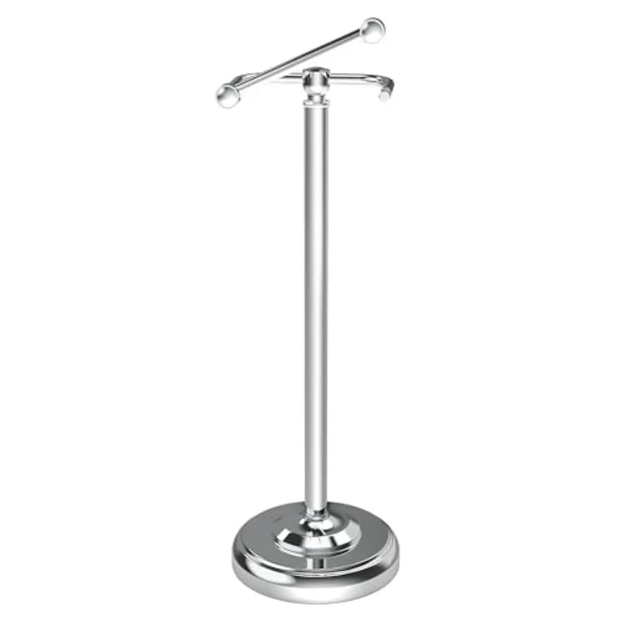 Portarotolo da terra lucido con base stabile e design girevole in acciaio inox SUS304
