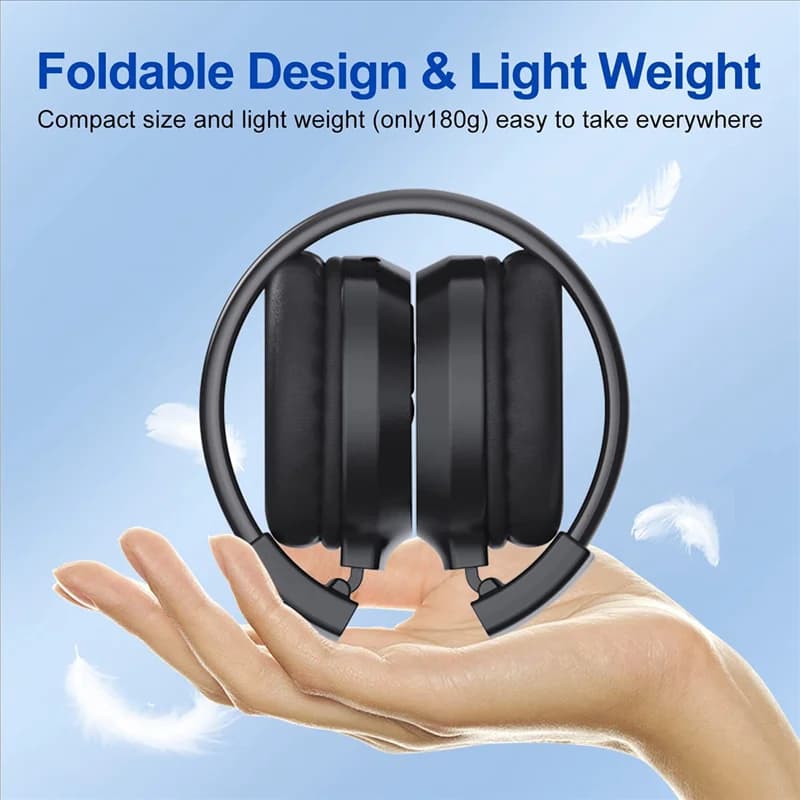 A003 Portable wireless FM radio headset, rechargeable FM radio earphone for meetings, daily work, excursions, jogging