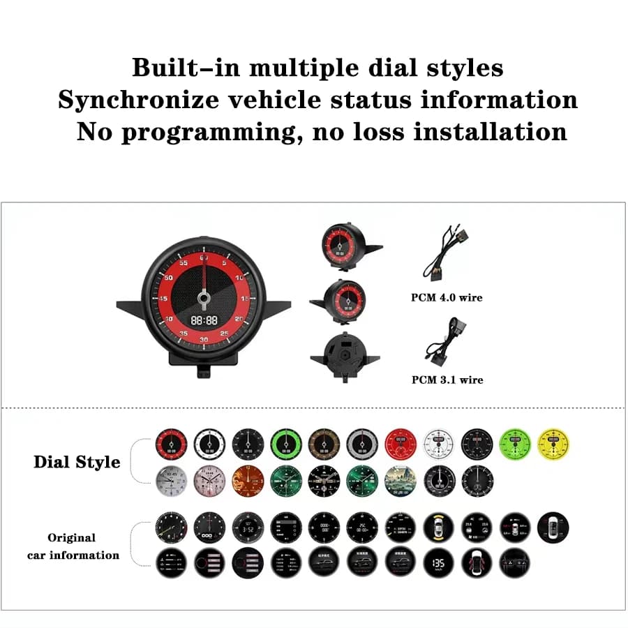 New Upgrade LCD Car Stopwatch For Porsche Macan 2014-2021 Interior Dashboard Central Clock Compass Time Electronic Meter