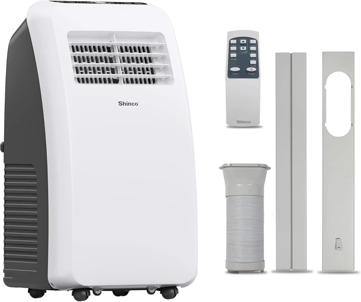 Condizionatore d'aria portatile da 8.000 BTU - 3 in 1: raffreddamento/deumidificatore/ventilatore per ambienti fino a 350 piedi quadrati, telecomando e timer 24 ore, compatto