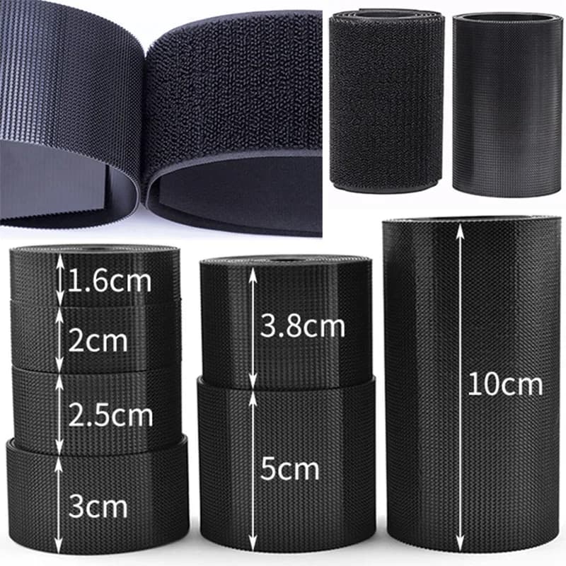 Nastro di fissaggio con gancio e anello per cucire da 1 m Strisce di nylon super morbide Nastro ad incastro non adesivo per accessori per cucire nastro magico fai-da-te
