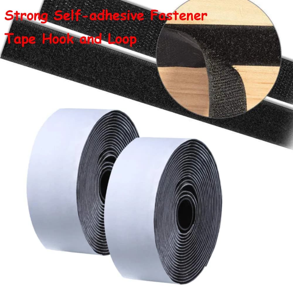 1 metro forte nastro adesivo autoadesivo gancio e anello nastro adesivo in Nylon bianco nero con colla forte 16-110MM