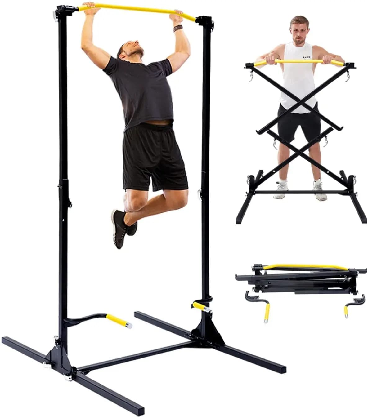 Custom WellShow Sport Folding Bar, Power Tower, Chin-up Bar, Dip Bar, Multi-function Fitness Equipment
