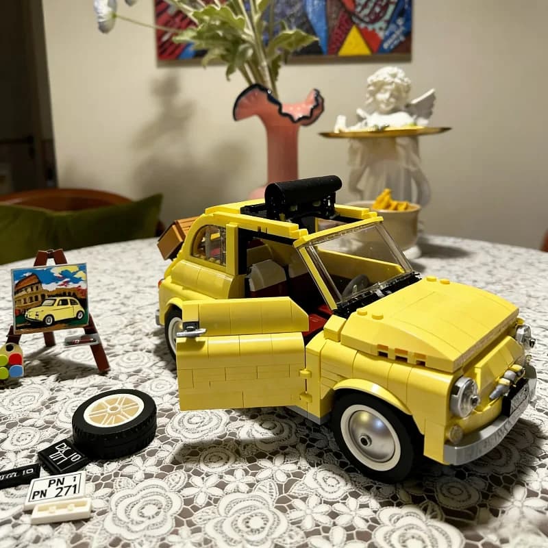 Set di blocchi da costruzione City Yellow Cars 10271, adatti per regali di compleanno, compatibili con le particelle Legoed, 960 pezzi.