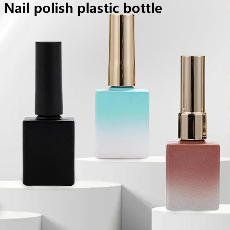 1 pz/2 pz Flacone Vuoto per Smalto da 12ml 13ml 14ml con Pennello, Bottiglie per Olio Unghie, Strumenti per Nail Art