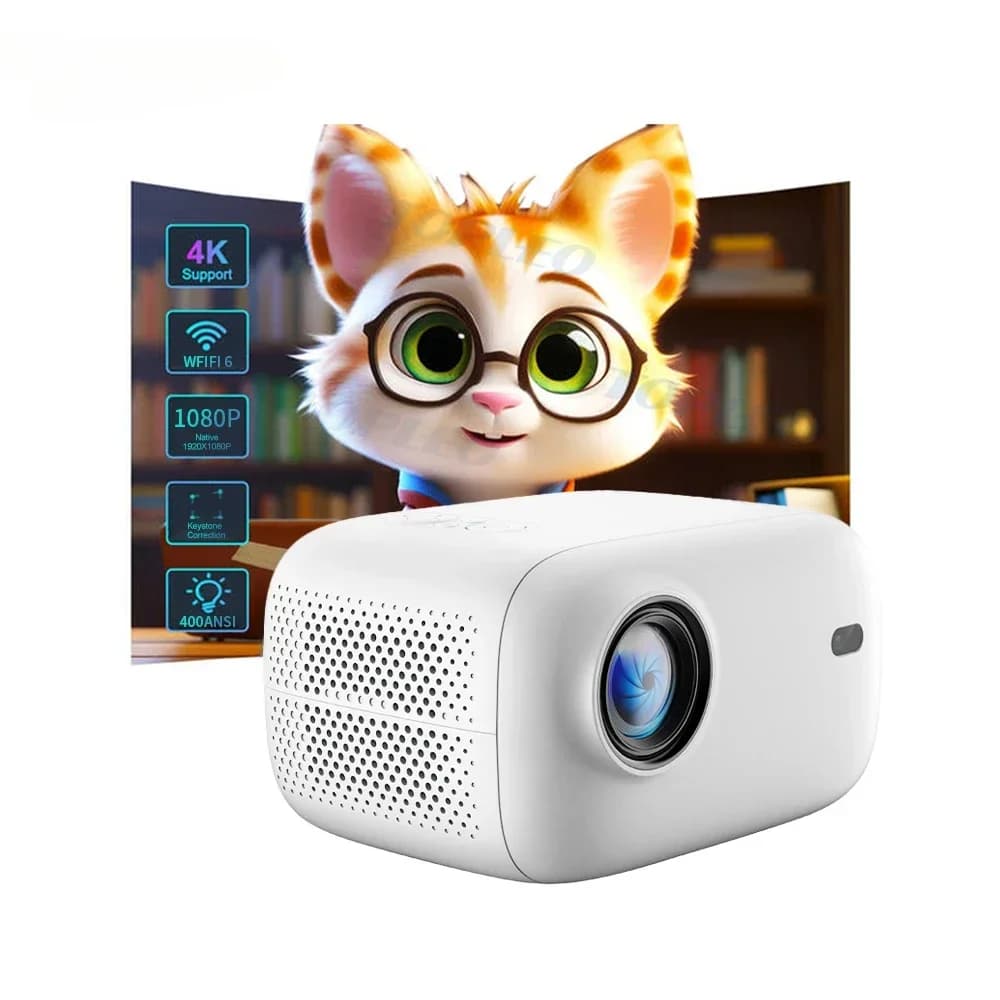 Proiettore Android per casa intelligente Topleo Mini proiettore video LCD portatile da 4000 lumen