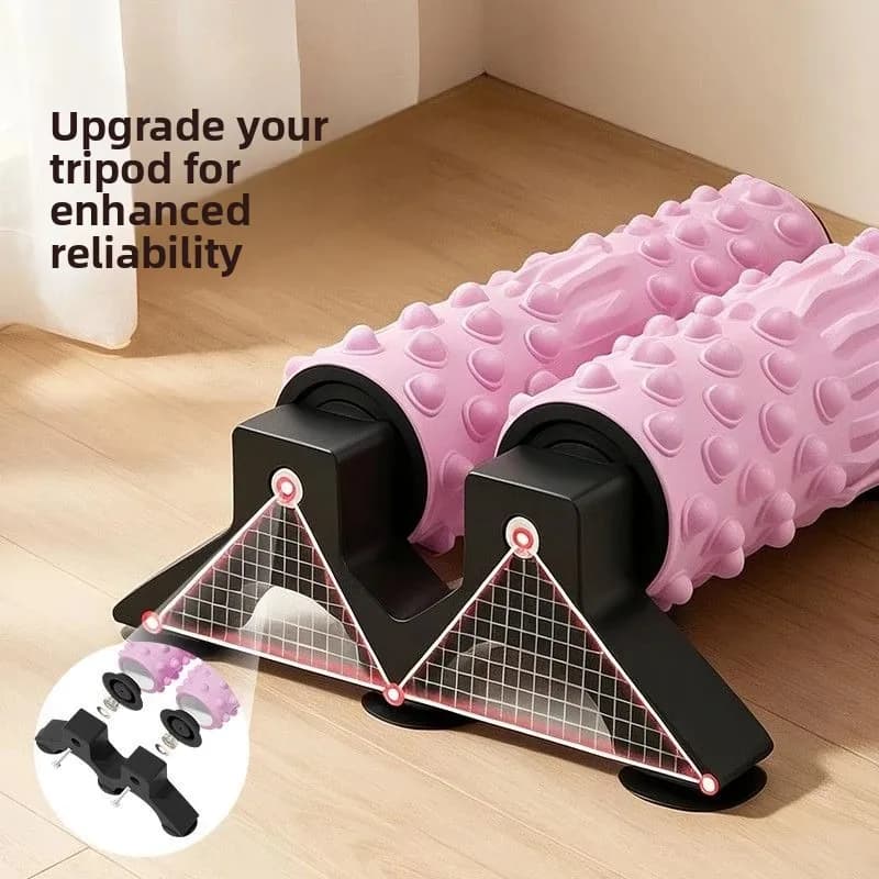 Foam Axis Double‑Support Muscle Relaxation Yoga Column Massage Roller Back Leg Trainer Body Building Home Indoor Workout
