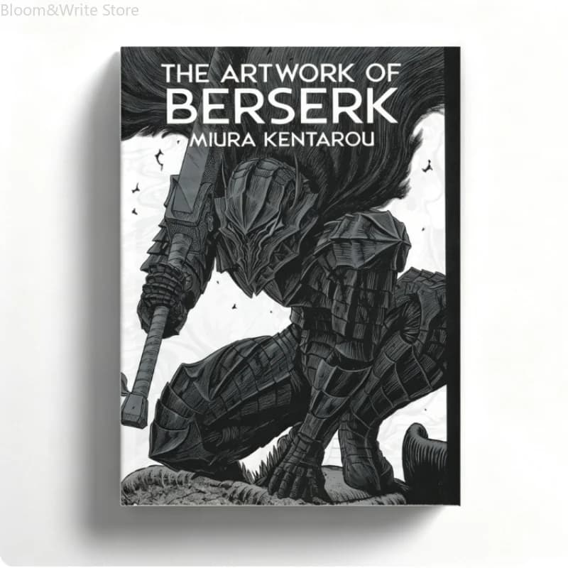 Berserk 30th Anniversary Paperback Art Book, Character Setting Line Art Sketch Manuscript Collection Guts Griffith Kentaro Miura