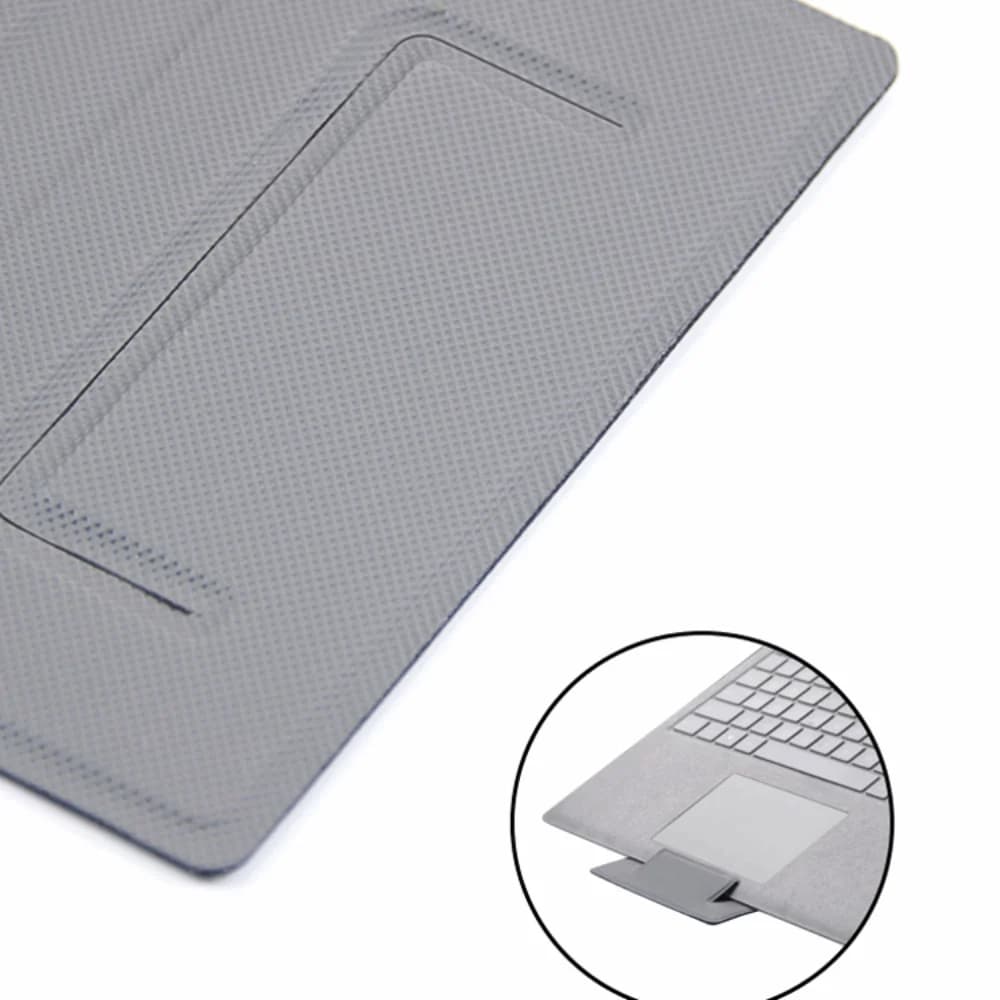 Supporto Pieghevole per Laptop, Regolabile in Altezza, Design Invisibile, Portatile, con Funzione di Raffreddamento, per Casa