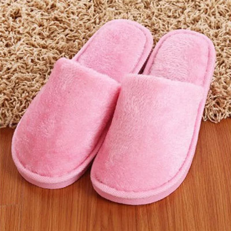 Morbide pantofole in cotone felpato scarpe autunno inverno coppia unisex pavimento antiscivolo pantofole pelose per la casa per interni scarpe da donna per camera da letto