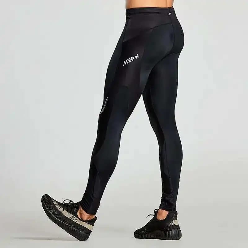 Letter Print Men's Tight Fitness Running Sweatpants Leggings Plus Size Training Joggers Sweat Trousers