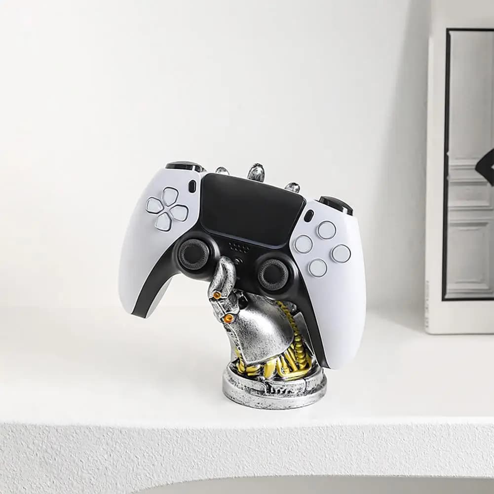 Supporto per Controller Meccanico da Gaming, Espositore per Cuffie dal Design Robotico, Organizzatore da Scrivania per Casa