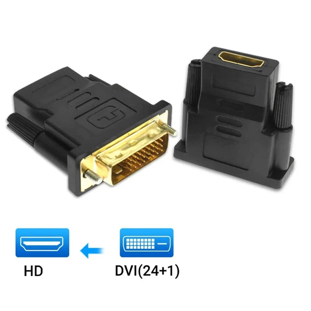 Convertitore bidirezionale DVI maschio a femmina 1080P, adattatore cavo compatibile DVI a HDMI per PS3, proiettore, laptop, TV Box
