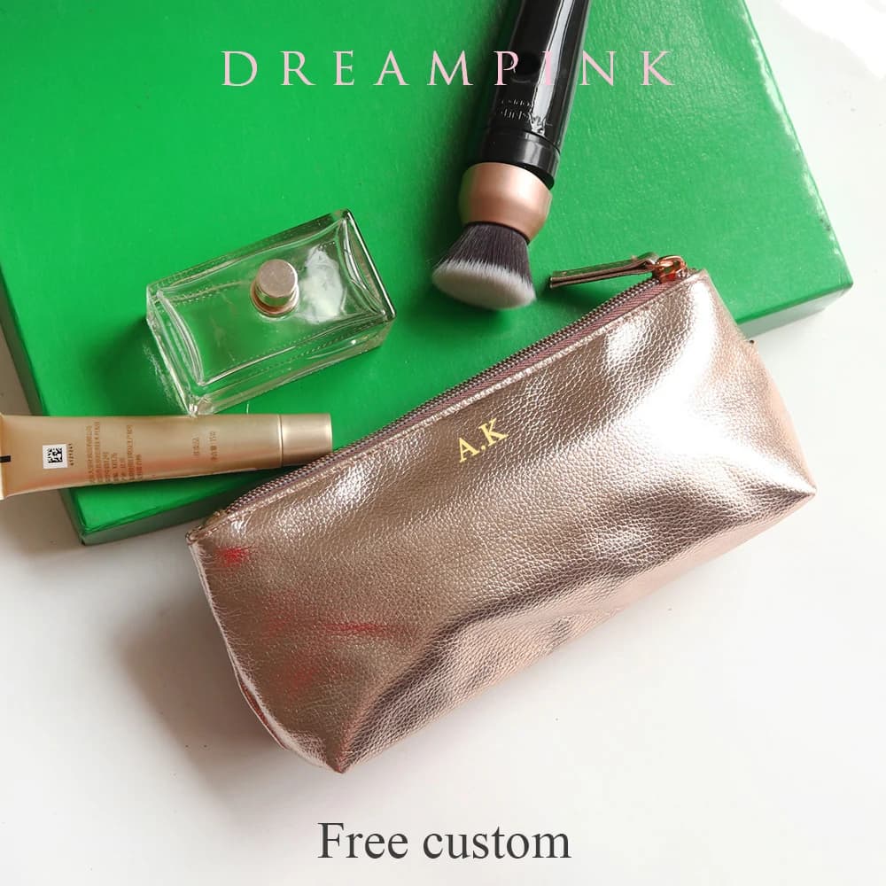 Fashionable bling Fashionable Cosmetic Bag Custom Letters Travel Women's Makeup Box Customize Name Women's Pencil Set