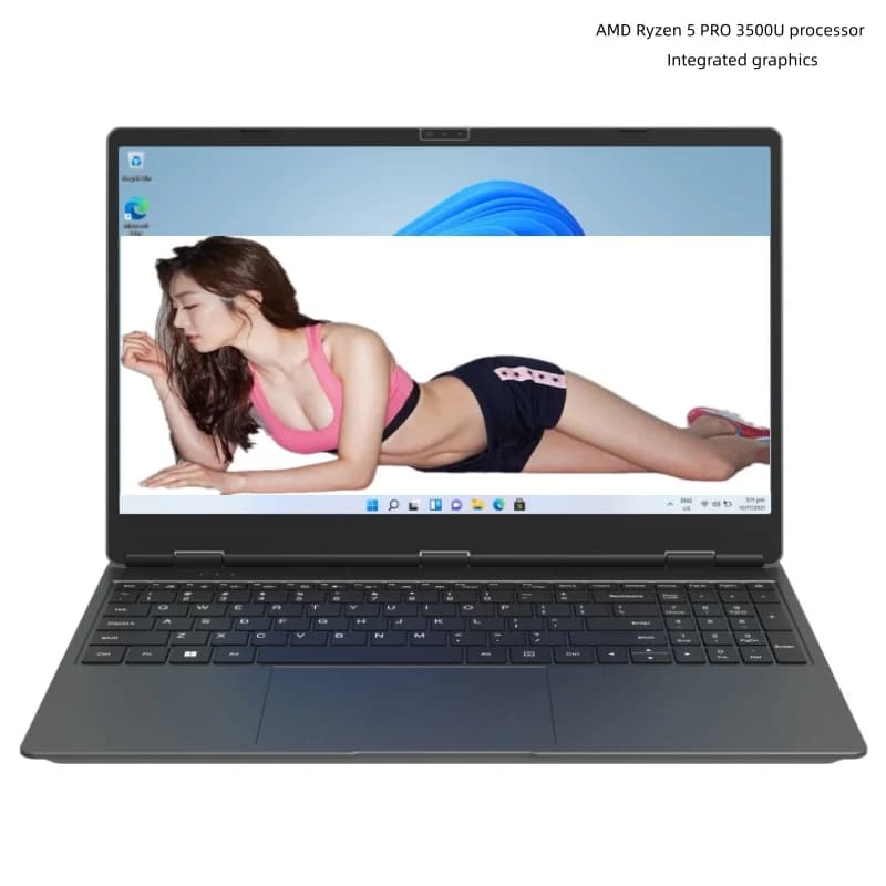 Laptop da gioco di fascia alta da 15,6 pollici all'ingrosso Amd Ryzen 5 Pro 3500U Processore Laptop con tastiera aziendale di fascia alta full-size inglese