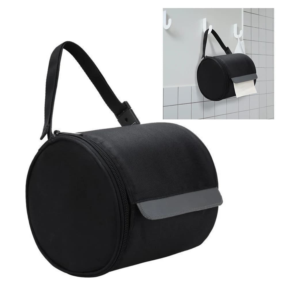 Borsa di carta portatile Borsa da appendere in rotolo di carta per auto impermeabile Supporto per copertura di carta igienica Borsa di protezione per carta da campeggio Copertura per rotolo