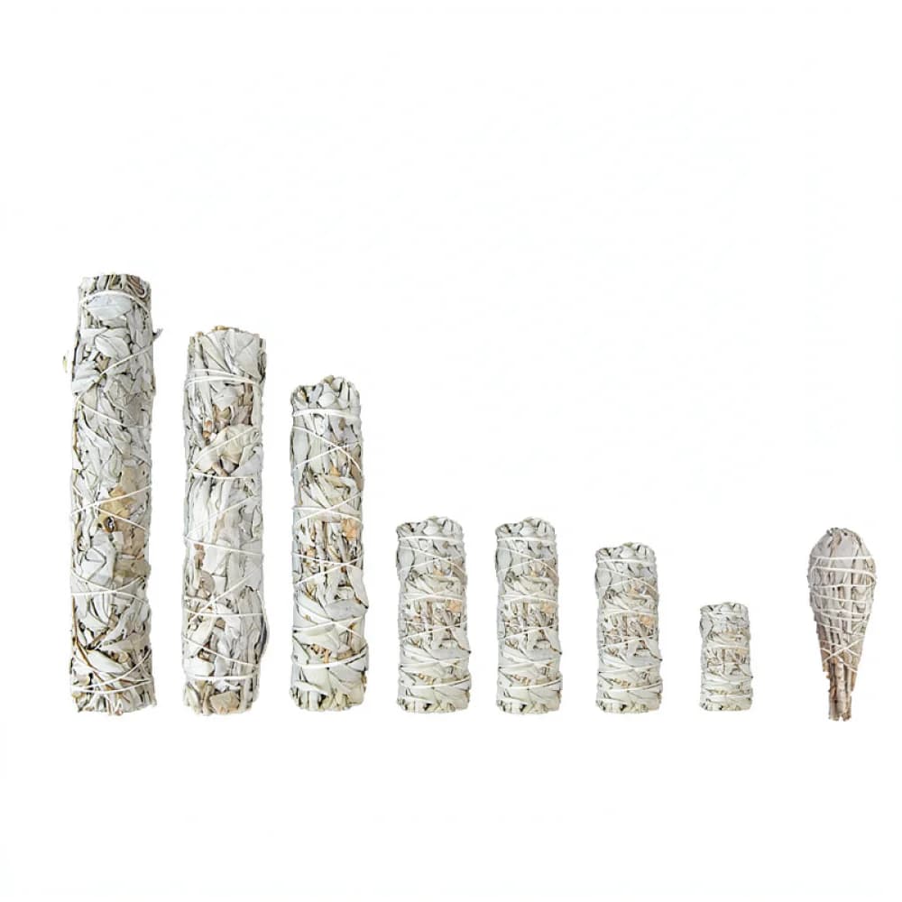 Natural Herbal White Sage With Cedar Smudge For Ginsage Ritual Wellness Meditation Spiritual Clearing Home Fragrance Supplies