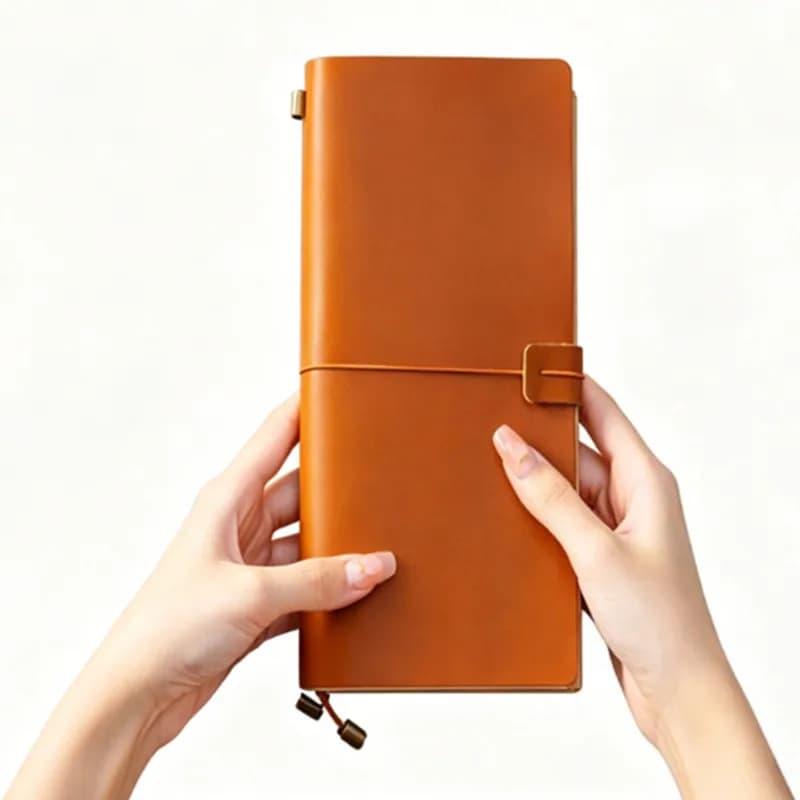OX Knight TN Travelers Notebook Standard SizeGenuine Leather Cover Handmade Vintage Cowhide Diary Journal Sketchbook Planner