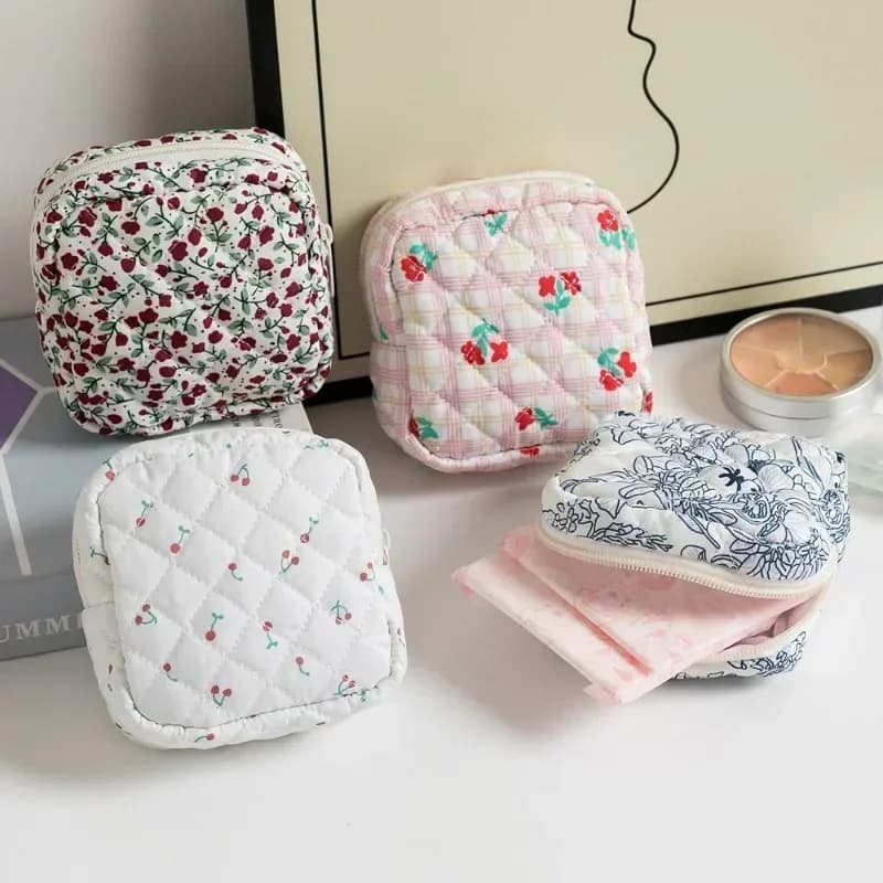 Card Sanitary Sanitary Napkin Storage Bag Feminine Period Pouch Portable Tampon Organizer Bag Mini Makeup Lipstick Storage Pouch