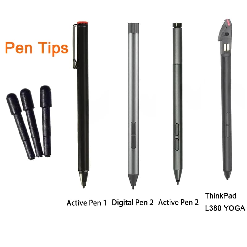 Punta di Ricambio per Penna Stylus Lenovo Active Pen | Penne Attive 2 / Penne Digitali 2, Punte per Penne da Tablet