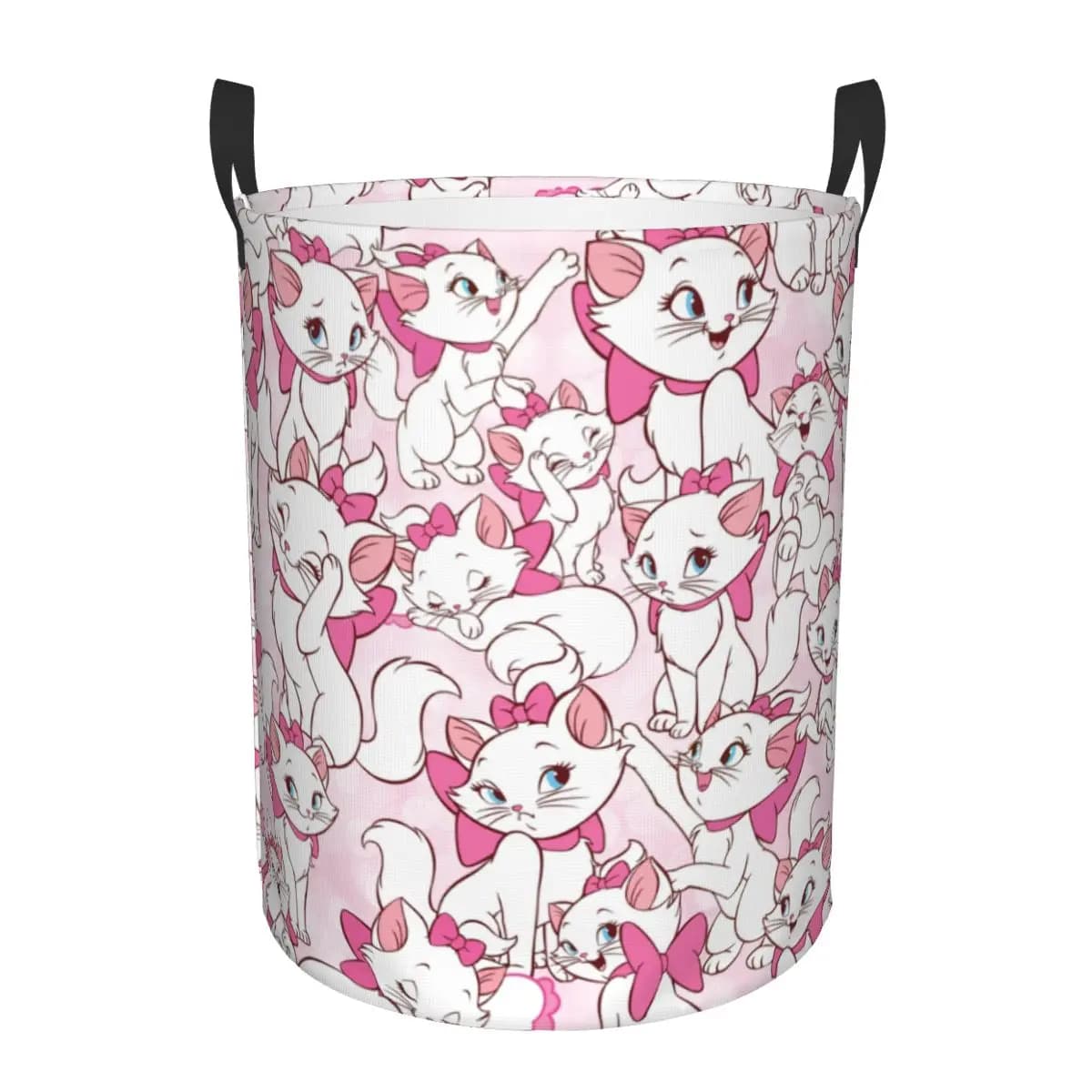 Personalized Disney Marie Cat on pink folding basket animated cartoon toy baby basket nursery