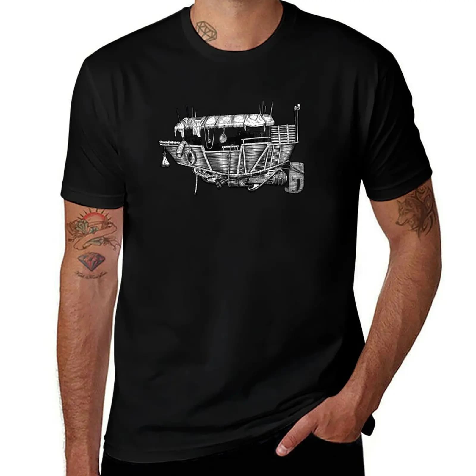 Mr Kim’s Noodle Boat T-Shirt Basic Casual Wear Short Sleeve Top T-Shirt