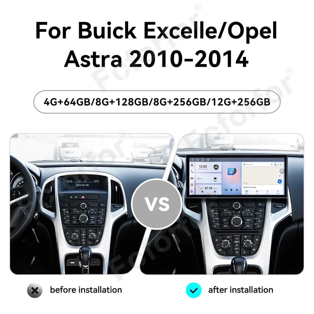 Schermo verticale da 15,8 pollici in stock, sistema multimediale per auto per Buick Excelle/Opel Astra 2010-2014, stereo GPS, Carplay wireless, Auto 4G