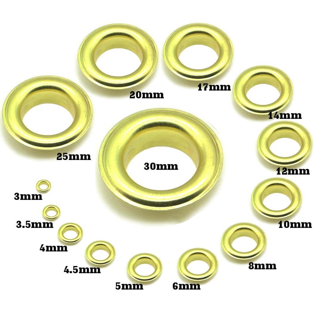 Occhielli Glod Copper 3 | 3.5 | 4 | 4.5 | 5 | 6 | 8 | 10 | 12 | 14 | 17 | 18 | 20 | 25 | 30 | Accessori per scrapbooking da 40 mm Maglieria, Jeans, Abbigliamento, Borse, Scarpe