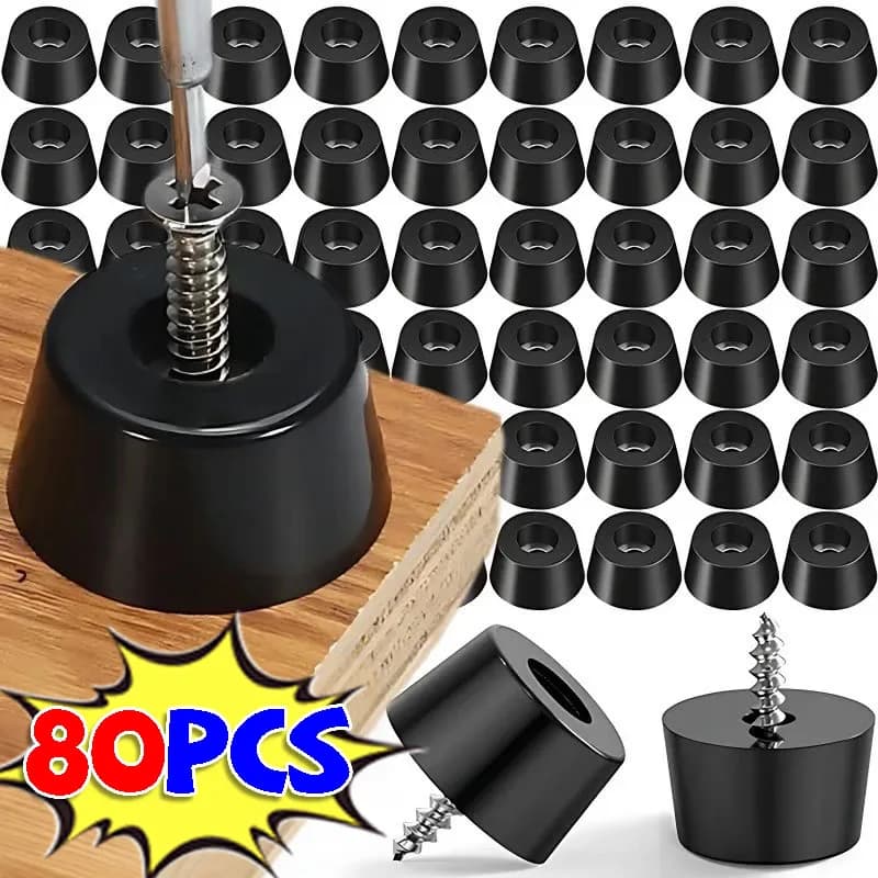 80/8 pieces rubber bearings floor guards table furniture chair legs speaker cover lower wardrobe bumper cutter foot cushion
