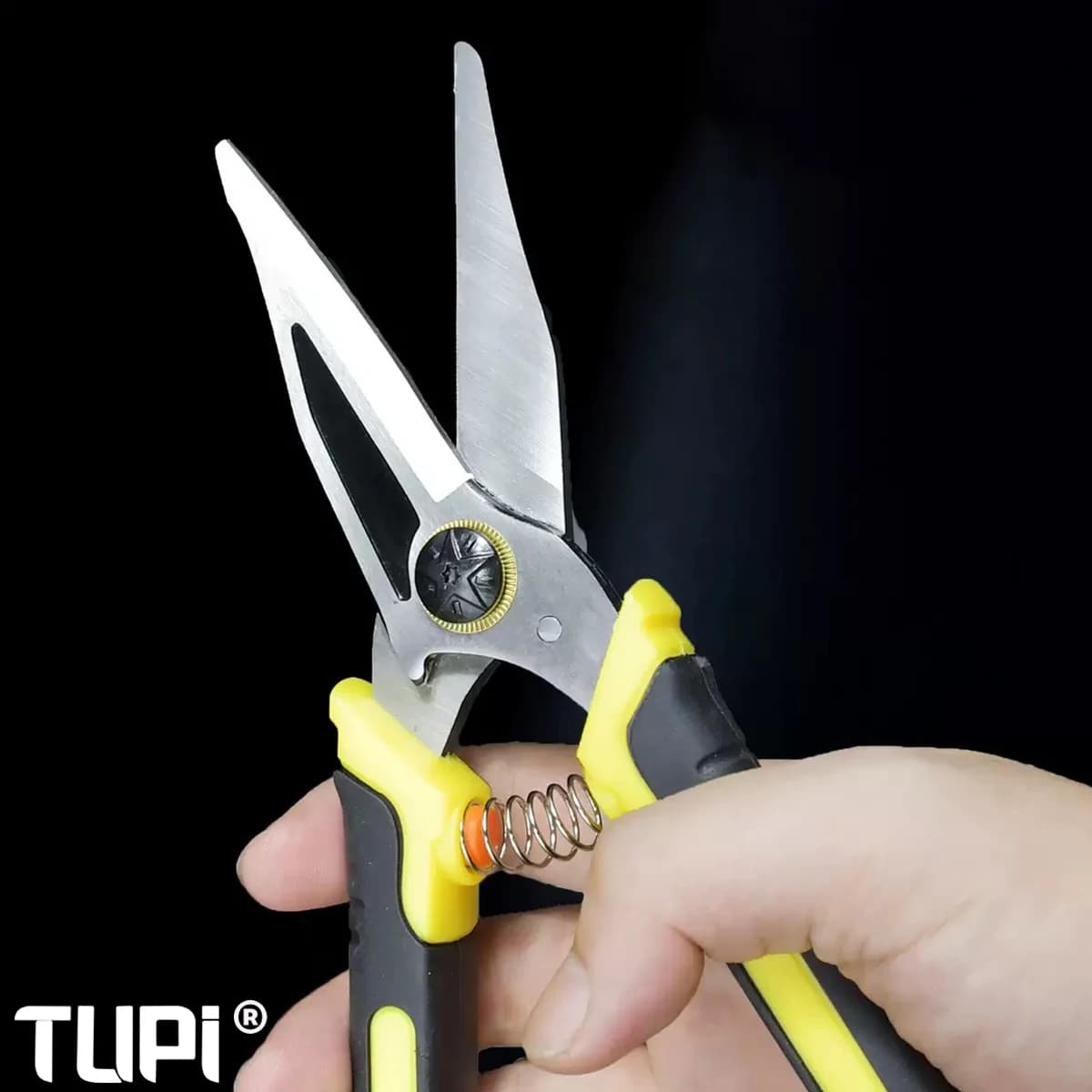 Professional TUPI Aviation Scissors Forged Steel Sheet Metal Cutter for Gutter Roofing Rustproof Anti Slip Essential Tool