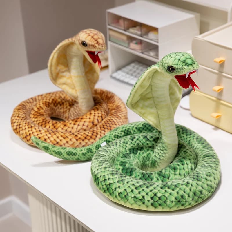Simulazione Cobra Peluche Punto Dorato Indiano Cobr Cobra Cobra Animali di Peluche Serpente Peluche Grigio Divertente Parodia Scherzo Giocattoli Decorazioni per la Casa