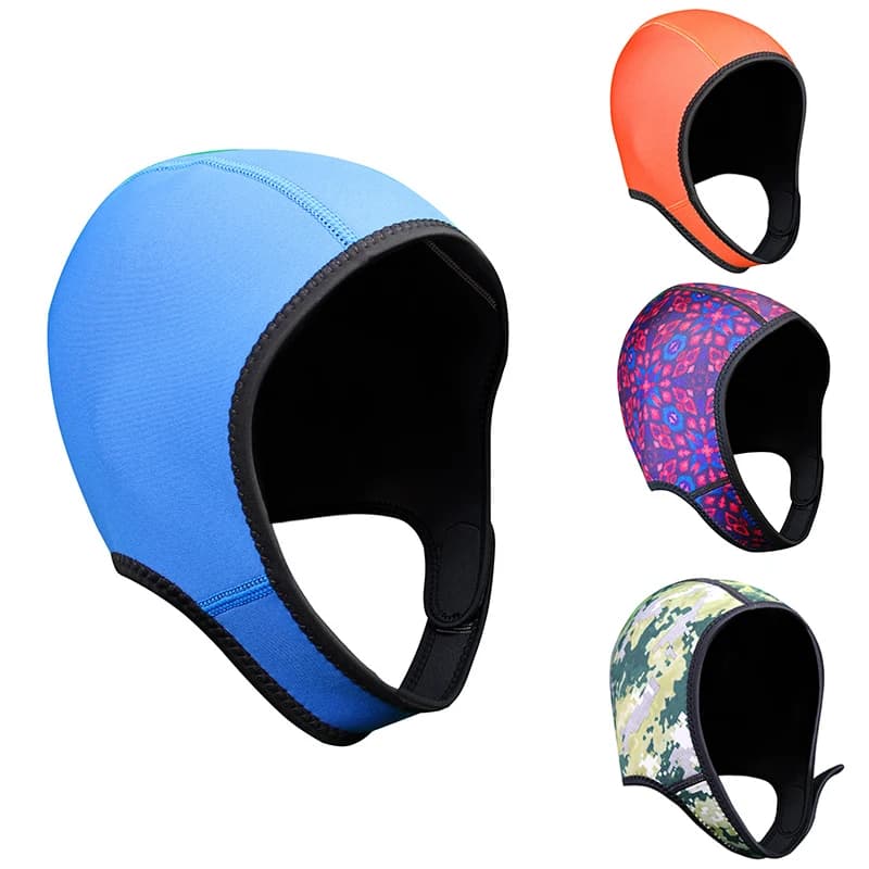 Underwater head, thermal head in 2.5mm Neoprene, extendable surfing head with adult subgola/children