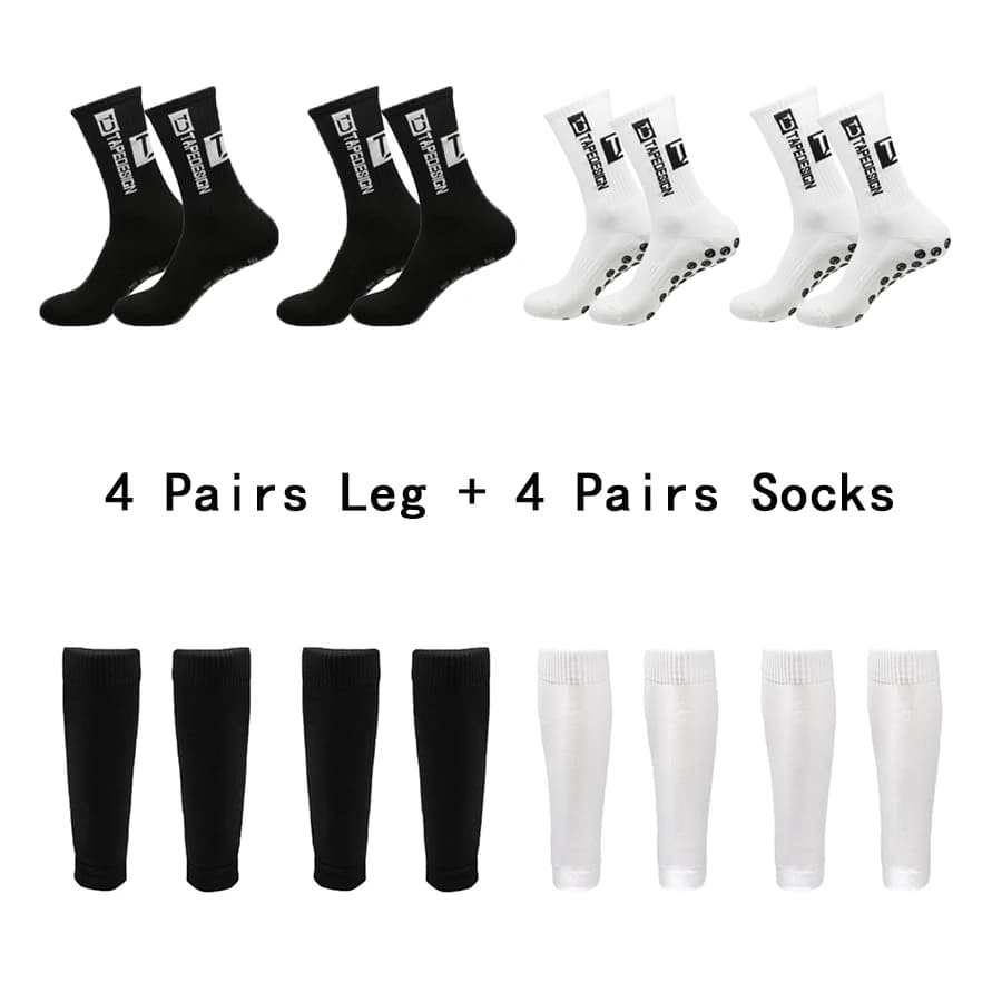 4 Set Football socks Men's Socks Women's Slip Socks with Handle Football Pulp Sleeves Cycling Socks Set Sports Parastins