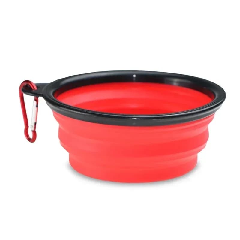 Ciotola per cani pieghevole in silicone - Alimentatore per animali domestici a tenuta stagna da 350 ml, pieghevole portatile per viaggi/campeggio, per uso alimentare