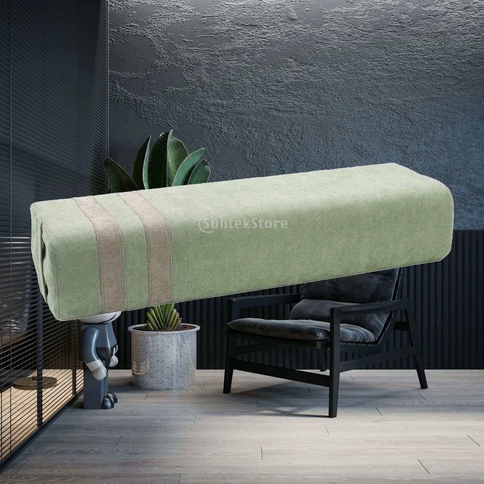 Meditation Bolster Yoga Support Pillow for Stretching and Breathing Exercises Rectangular Cushion with Removable Cover for