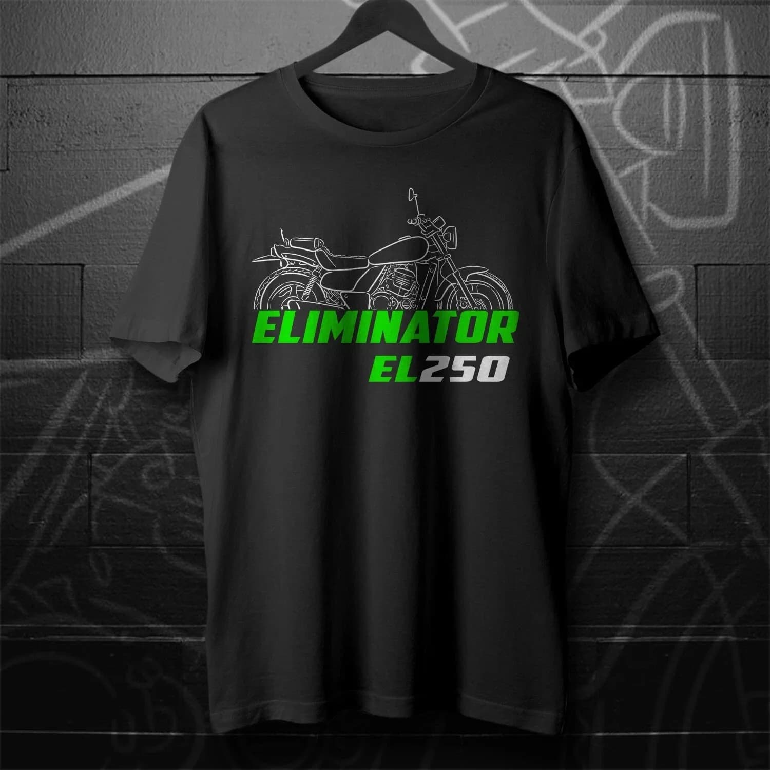 T-shirt Moto Hot per Fan EL 250 Eliminator - Maglietta in Cotone Unisex per Ciclismo Quotidiano