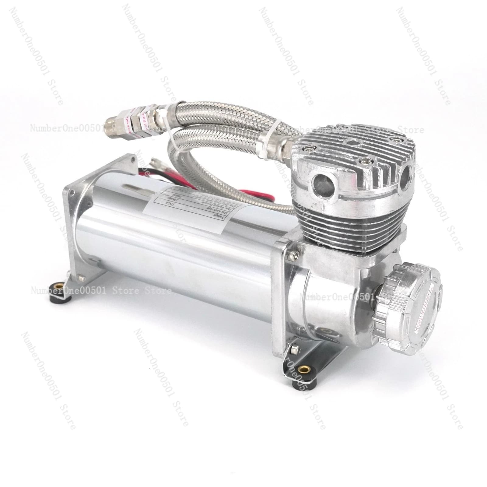Compressore per Sospensioni Pneumatiche 12V, Pompa d'Aria per Modifiche Auto, Gonfiatore Pneumatici con Porta NPT da 1/4
