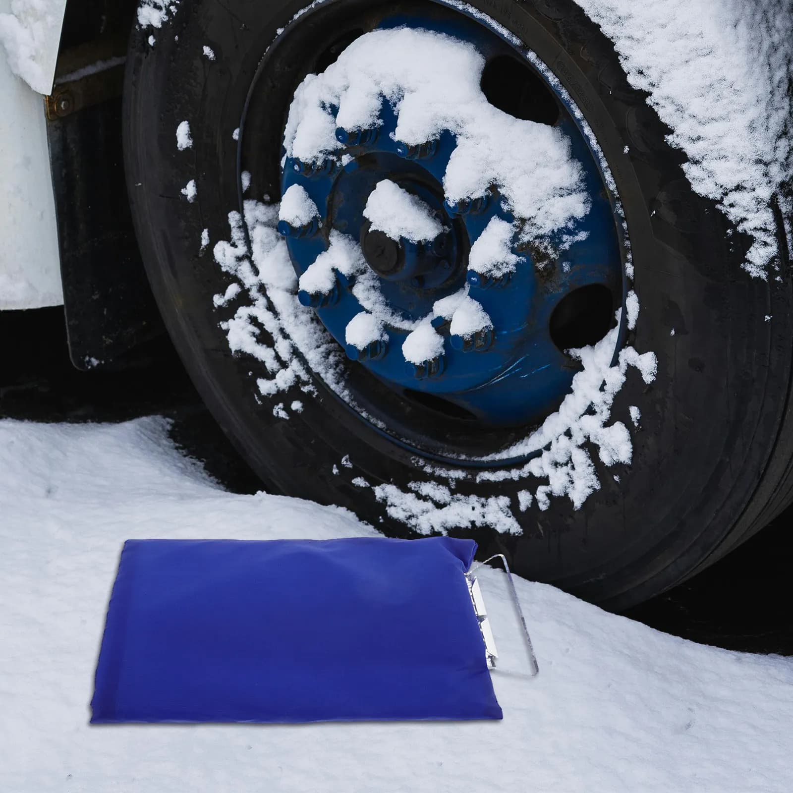Car Window Snow Scraper Brush with Mitt for Scraping Frost Removal Windshield Cleaning Winter Driving Safety Tool