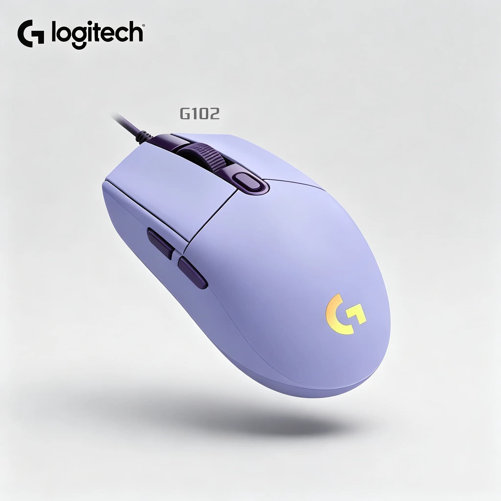 Logitech G102 Gaming Wired Mouse Tactile Mechanical Switches Stable USB Cable Ergonomic Shape Mice For Student Gamer Daily Enter