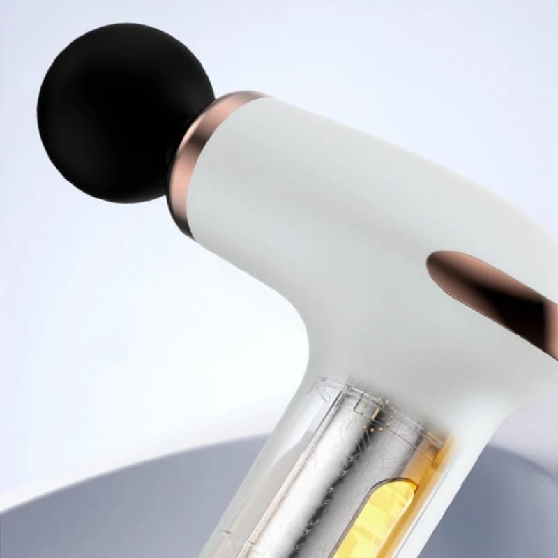 Mini pistola massaggiante portatile potente per massaggio muscolare profondo con 4 accessori per alleviare il dolore a schiena e testa
