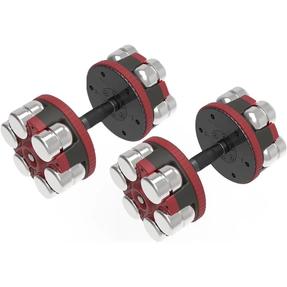 Versatile 10-45 lbs, 3 lbs increments, choose between single, pair or kettlebell adjustable