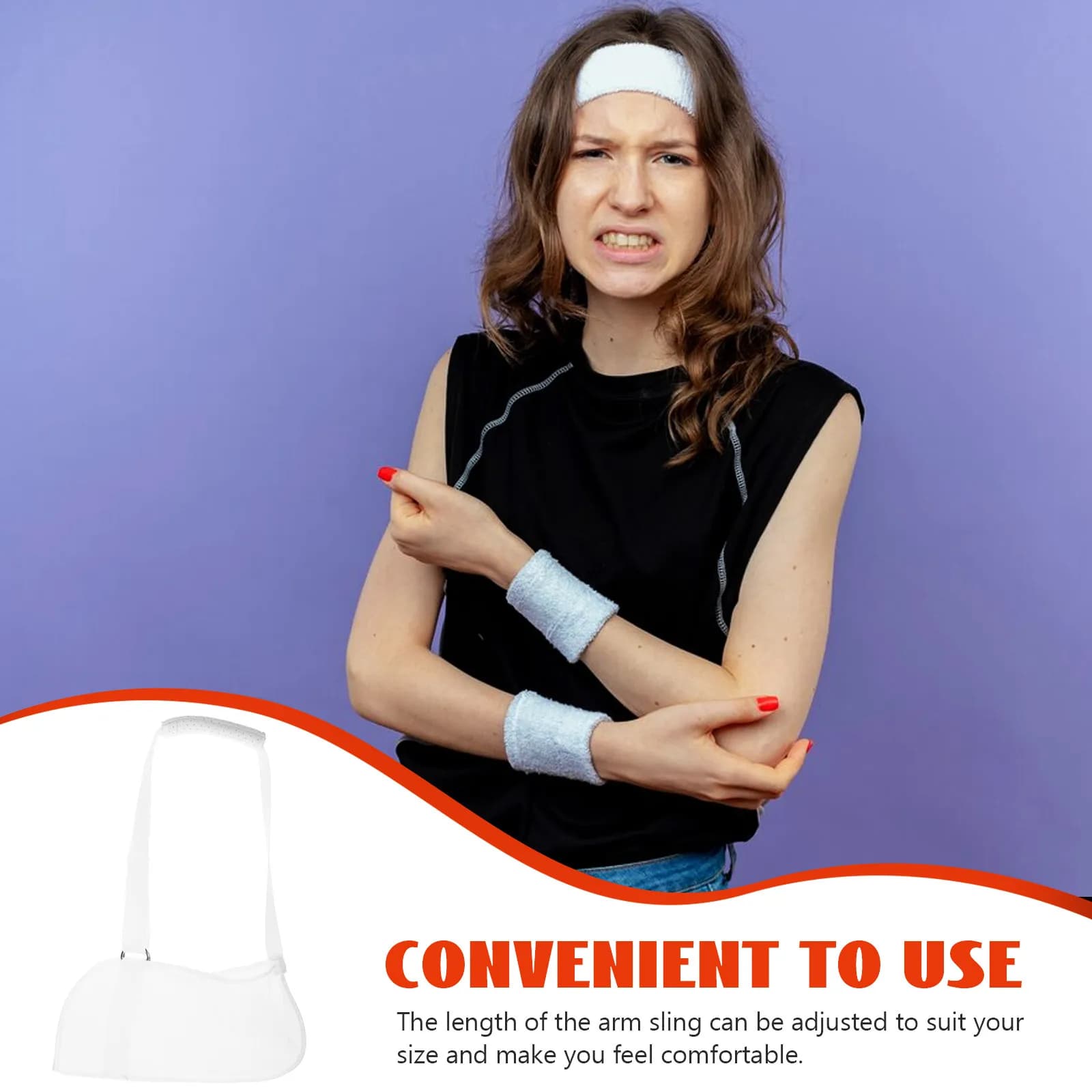 Adjustable Elbow Protector Immobilizer Brace Athletic Wrist and Joint Supports Broken Arm Assistance