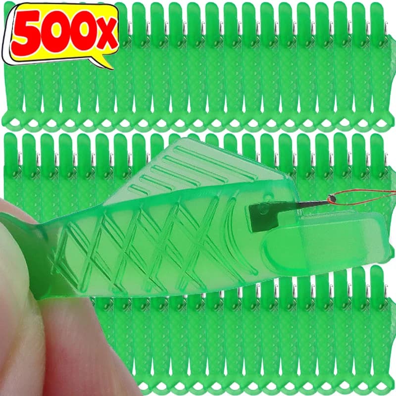 500/1 pz macchina da cucire infila ago bocca di pesce infila ago per macchina fai da te lavoro di cucito strumenti a punto croce all'ingrosso