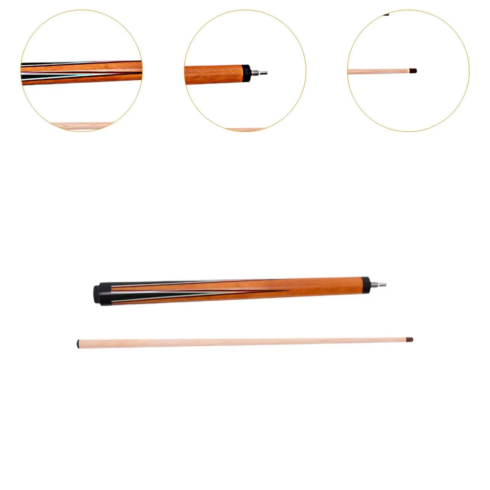 Stecca da Biliardo in Legno d'Acero per Giocatori di Biliardo, Design Divisibile 1/2, Punta Grande Professionale per Allenamento e Partite