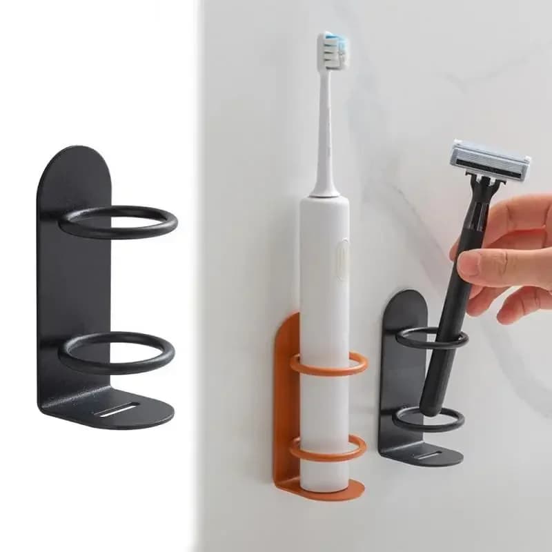 Wall-mounted electric toothbrush door Shaving door without punching Mesh holders Organizer toothbrush Bathroom accessories