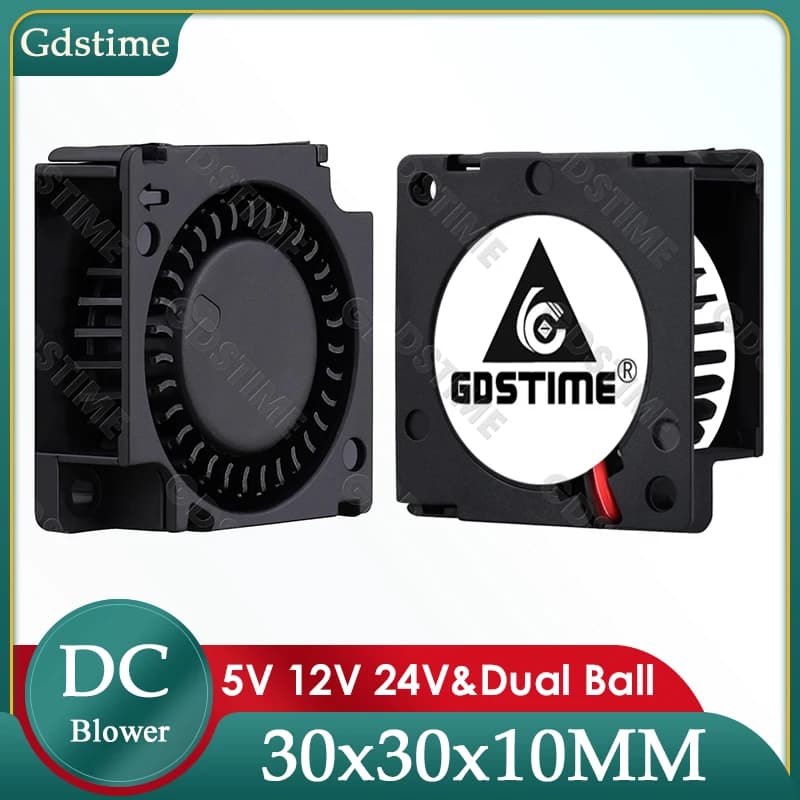 Gdstime 3010 Turbo Fan DC 5V 12V 24V 30MM * 10MM Certrifuga Ventola Radiale Ventilatore 30MM Mini Dispositivo di Raffreddamento per Stampanti 3D Accessori Parte