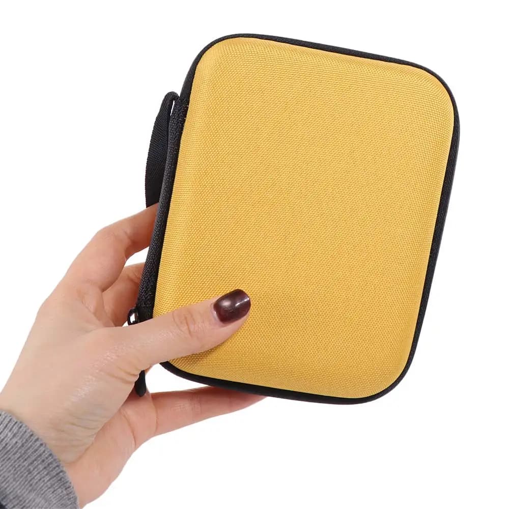 Waterproof Guitar Pick Holder Organizer Pouch Large Capacity Pick Case Box Black Yellow Pick Slot Pick Storage Box Capo Tuner