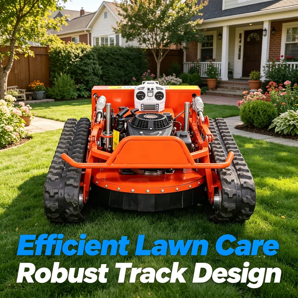 Save Time Remote Control Lawn Mower Customizable Product for Rough Terrain Hillside Efficient Tool for Farm Outdoor Use